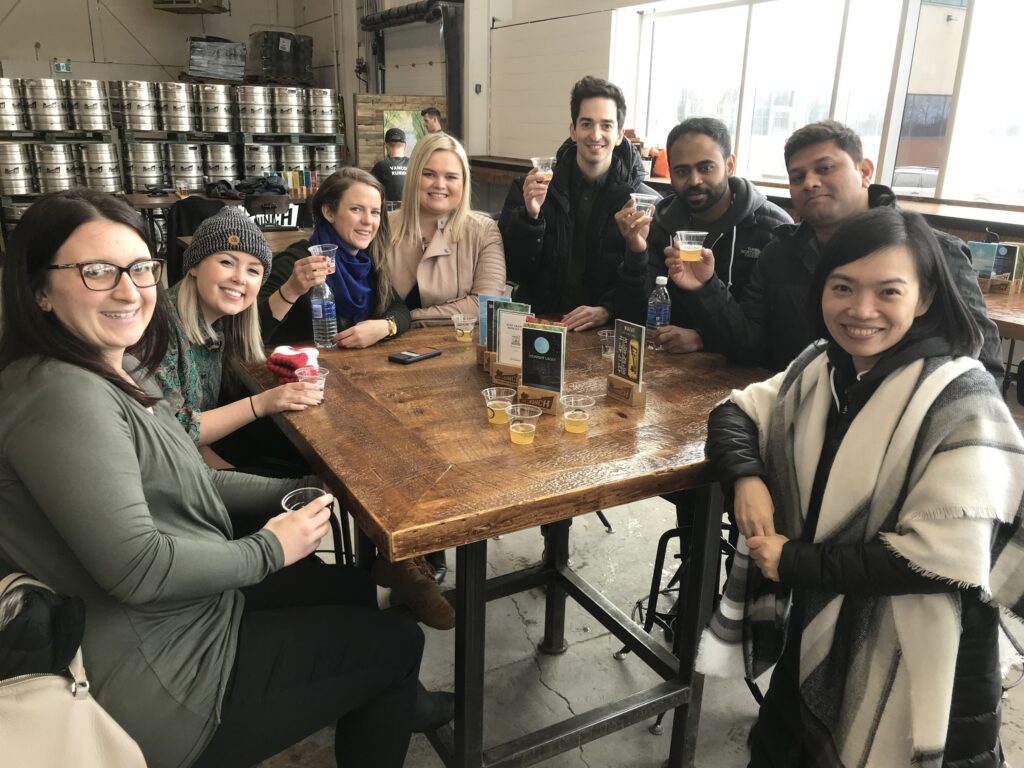 A group at Sidelaunch Brewing Co A group at Sidelaunch Brewing Co