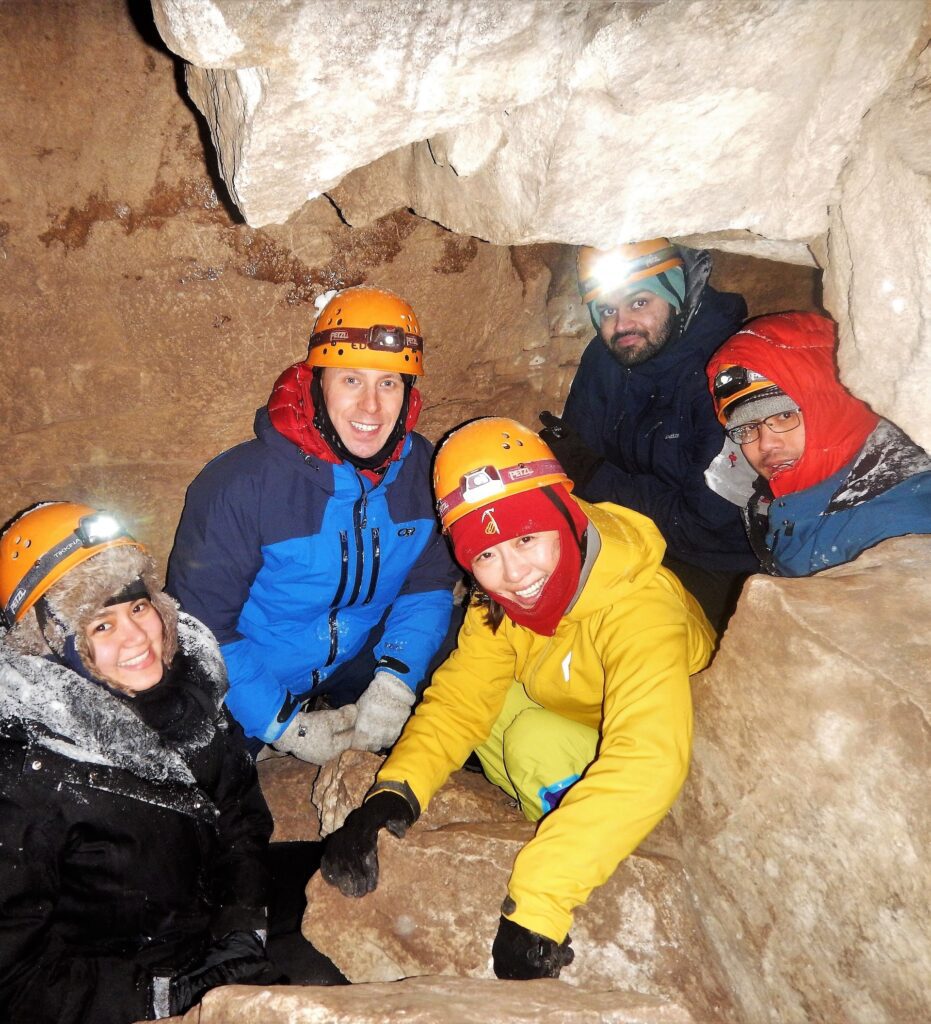 Winter caving Winter caving
