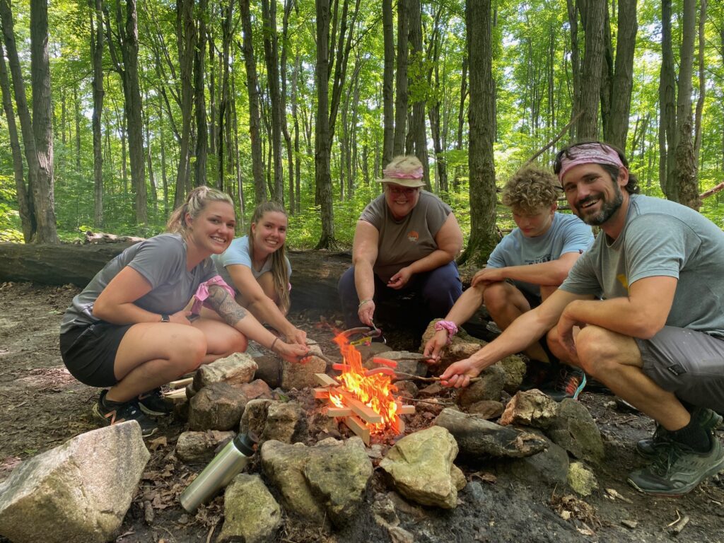 IMG_3479 Group of people building a fire