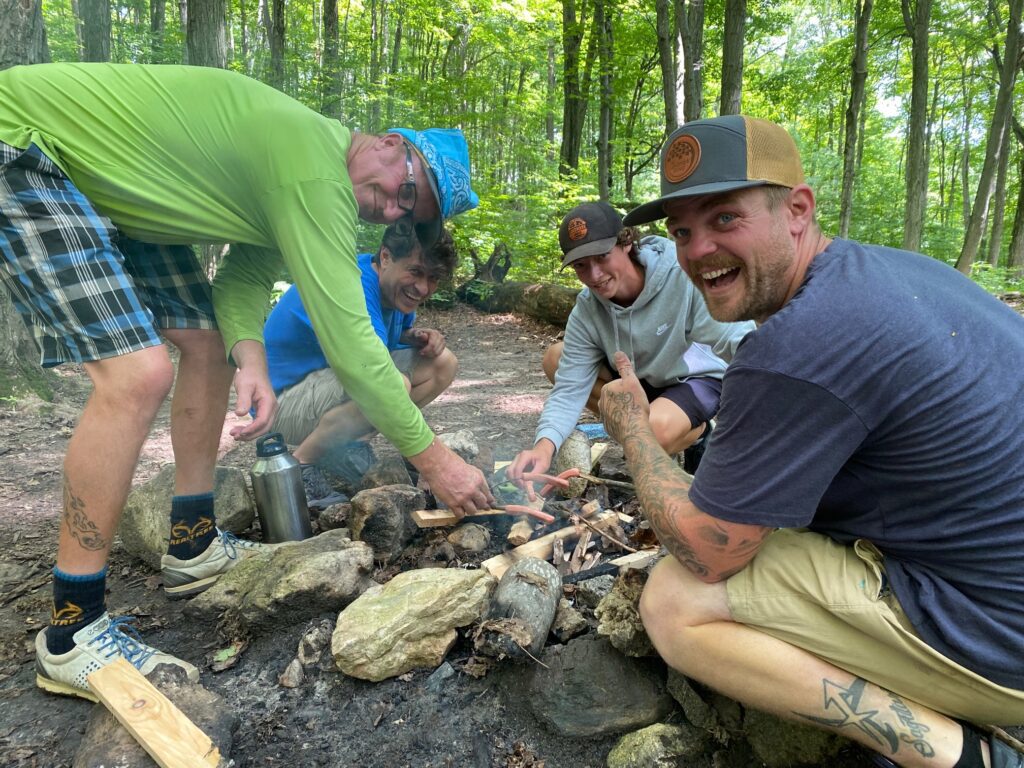 IMG_3492 Group of people building a fire